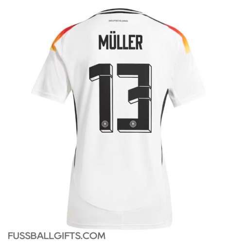 Deutschland Thomas Muller #13 Fußballbekleidung Heimtrikot EM 2024 Kurzarm